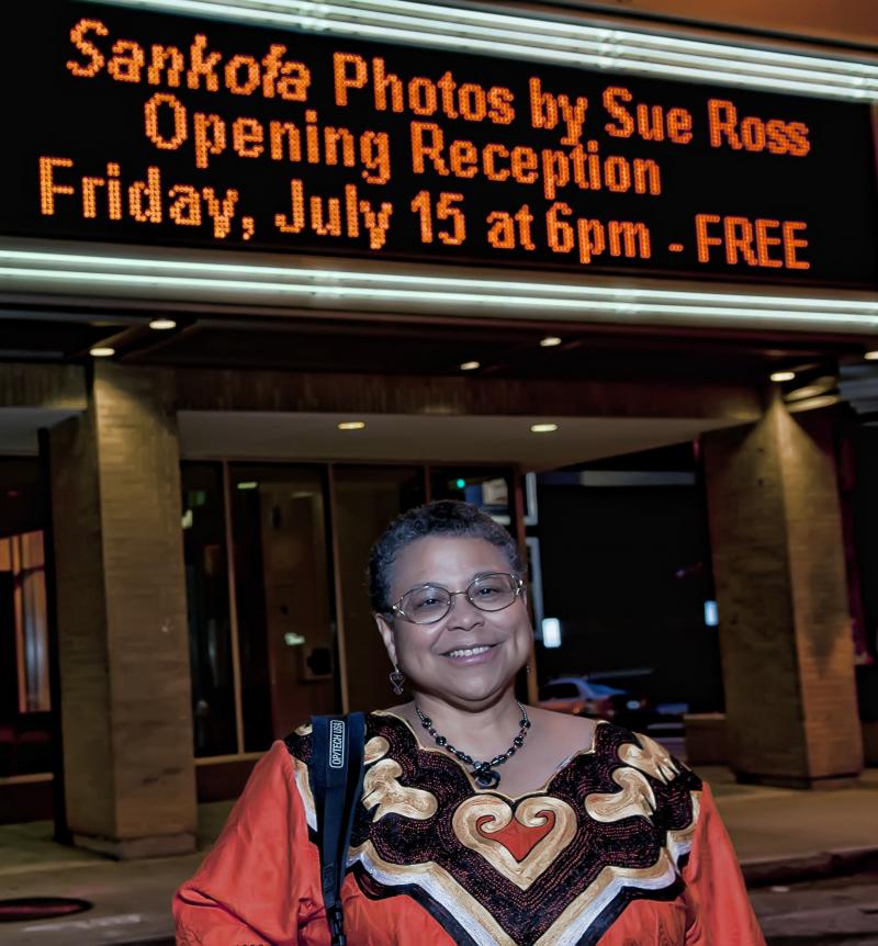 Sue Ross at Sankofa - photo by Eric Waters